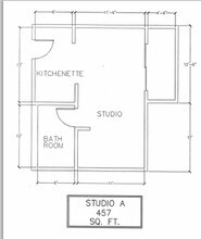 Studio A floor plan